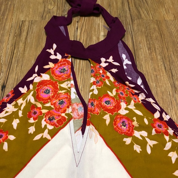 Free People Beat of My Heart Tunic in Purple A138 - Picture 4 of 5